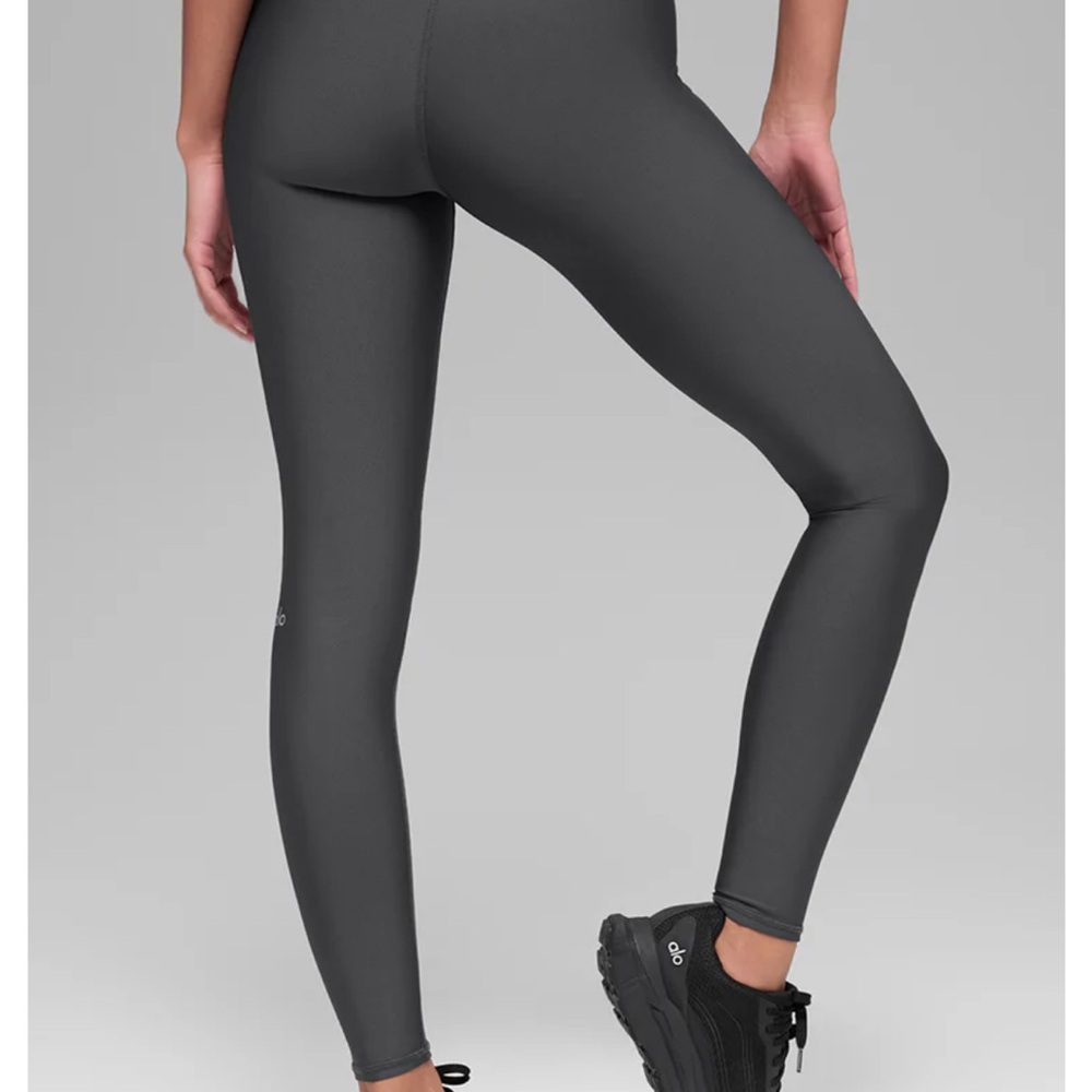 Alo high waist airlift leggings anthracite XS 27 inseam full length dark grey - Picture 3 of 8
